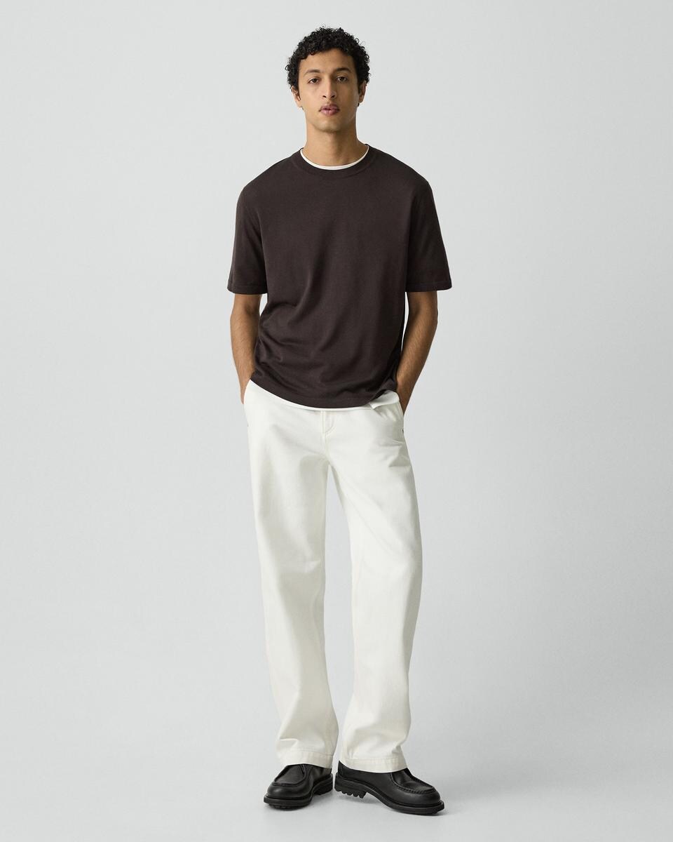 Relaxed Sweater Tee in Regal Wool