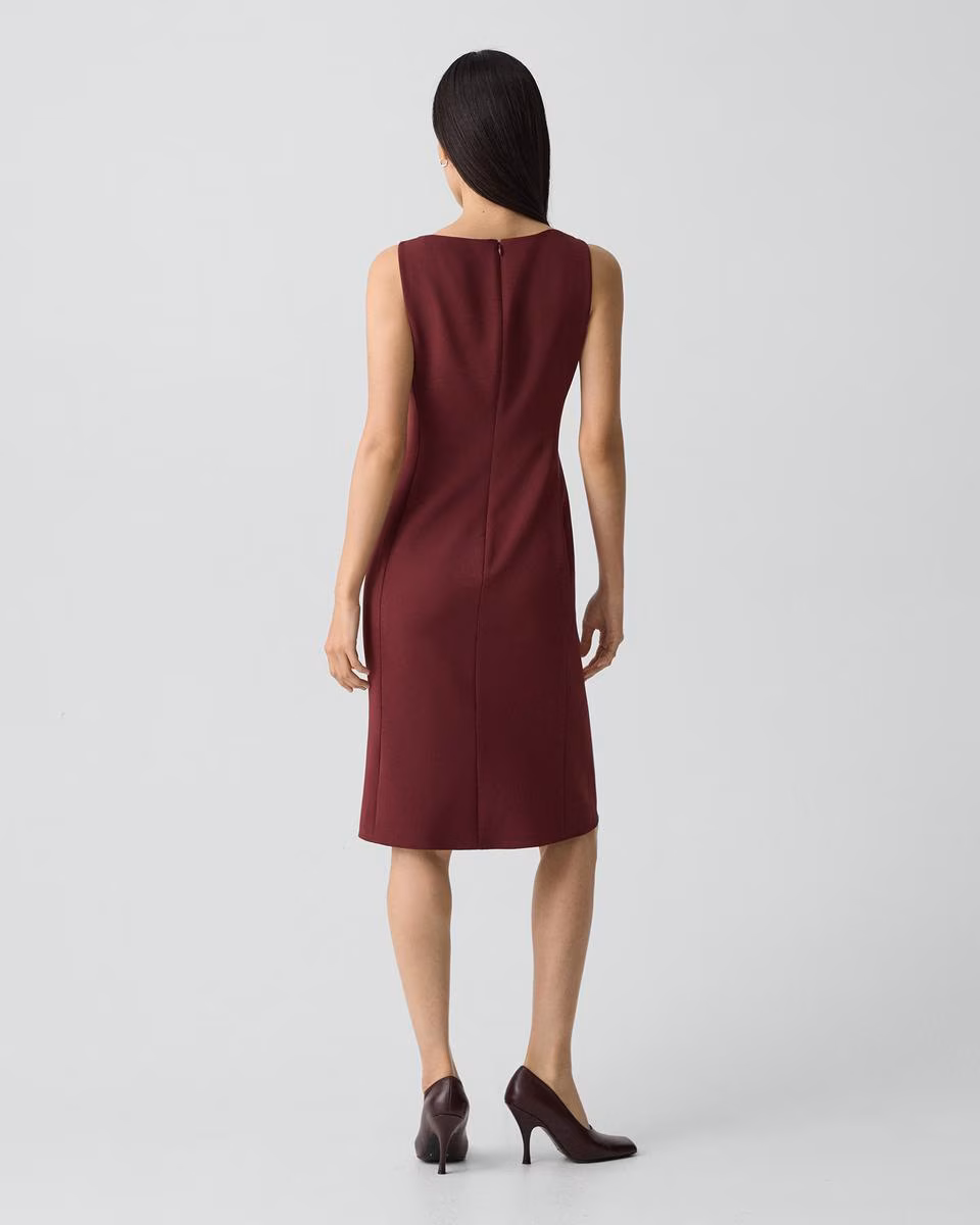 Flared Dress in Admiral Crepe
