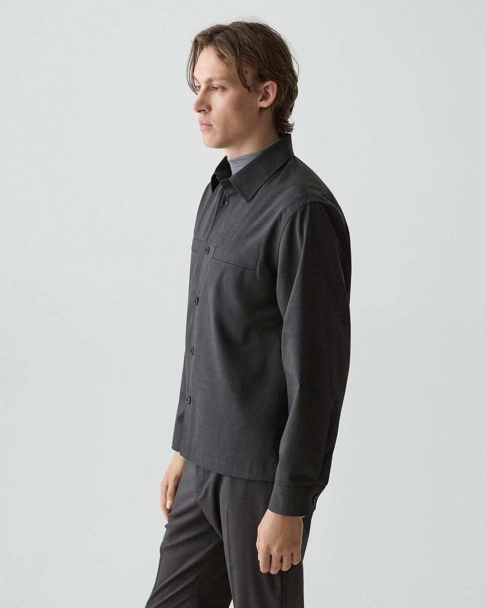 Utility Overshirt in Motion Wool