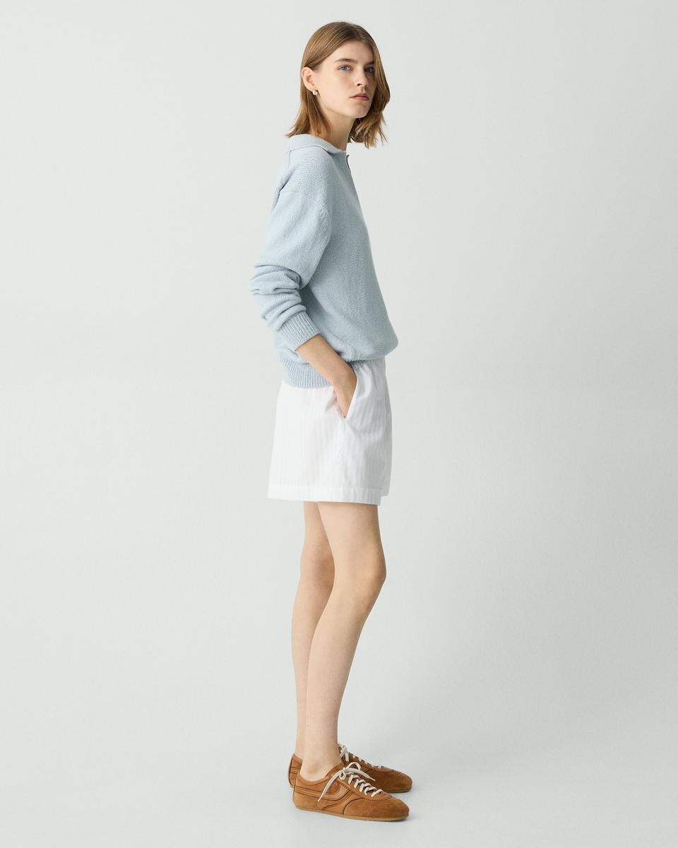 Boxer Short in Linear Cotton