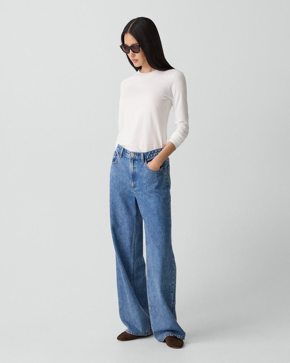 Tiny Long-Sleeve Tee in Organic Cotton