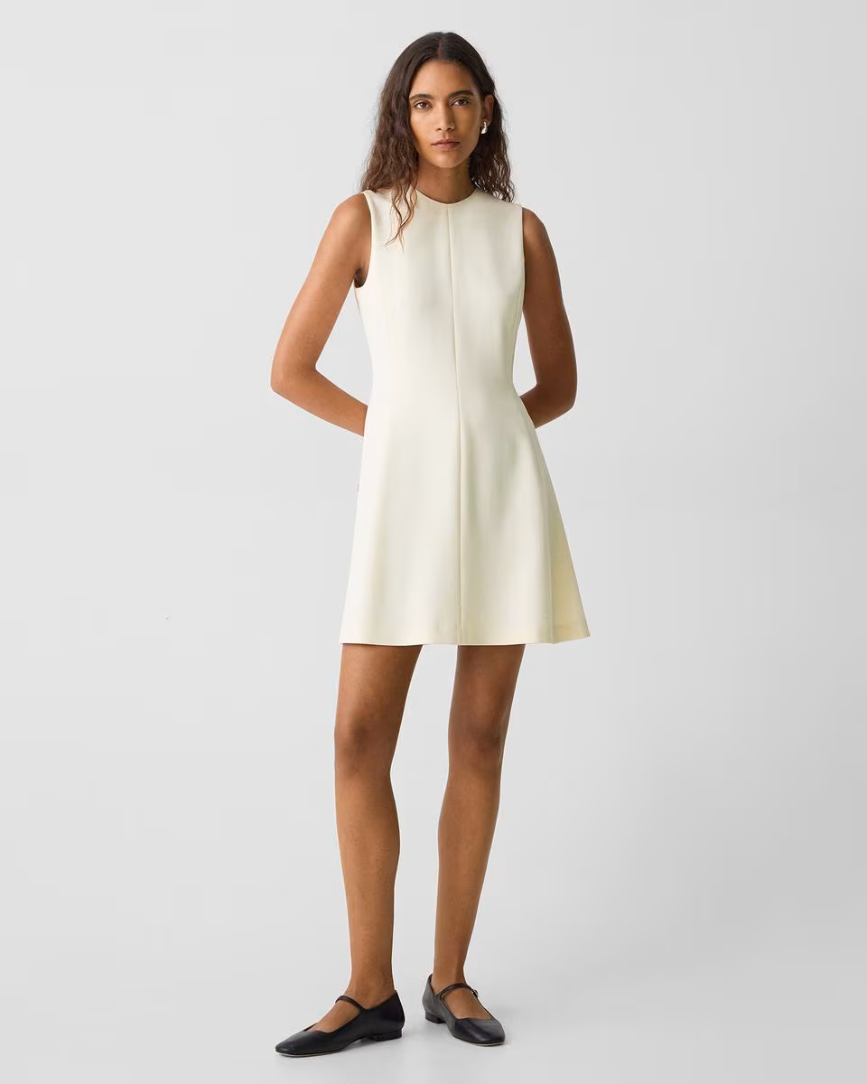 A-Line Mini Dress in Admiral Crepe