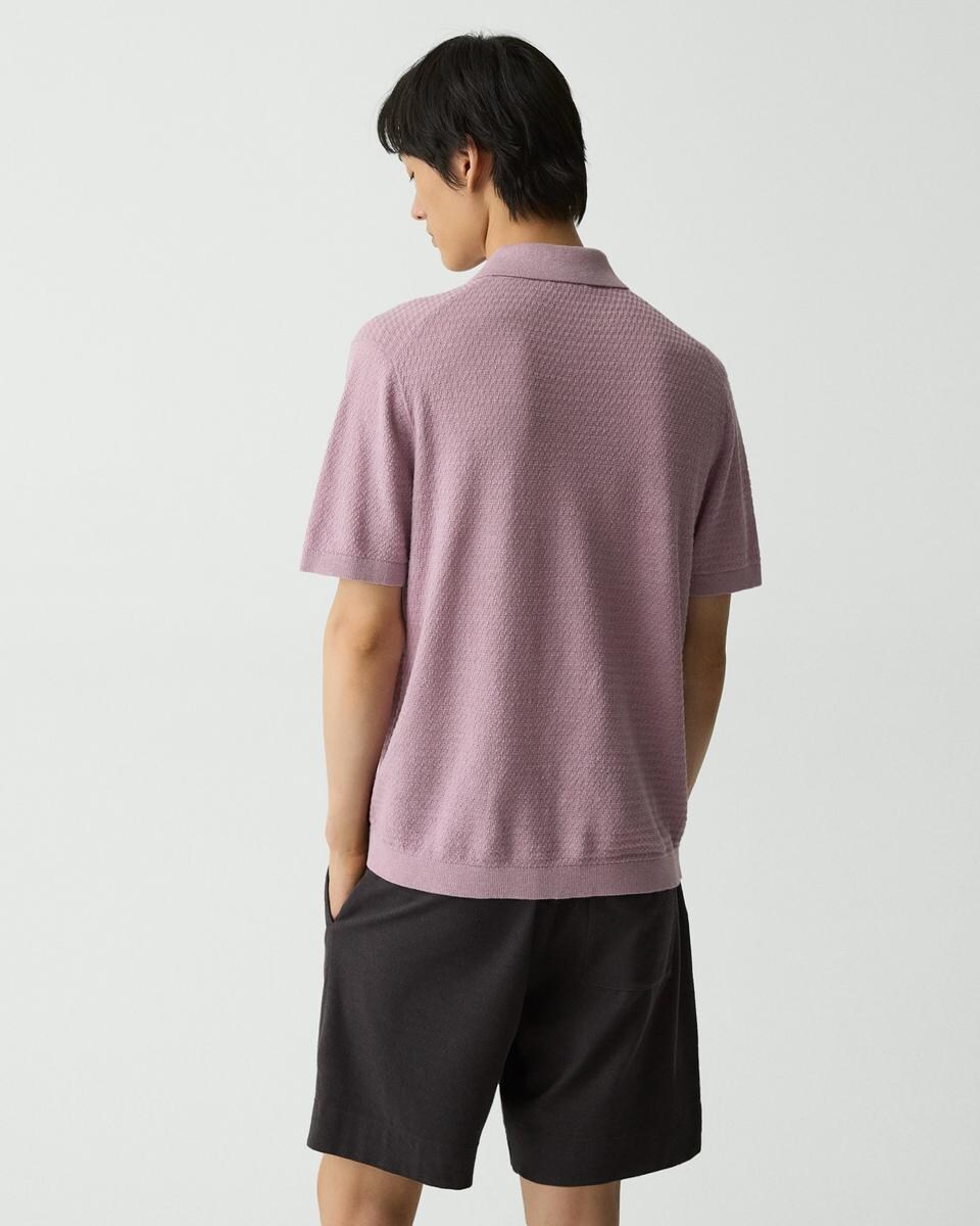 Brenan Polo Shirt in Pacific Linen