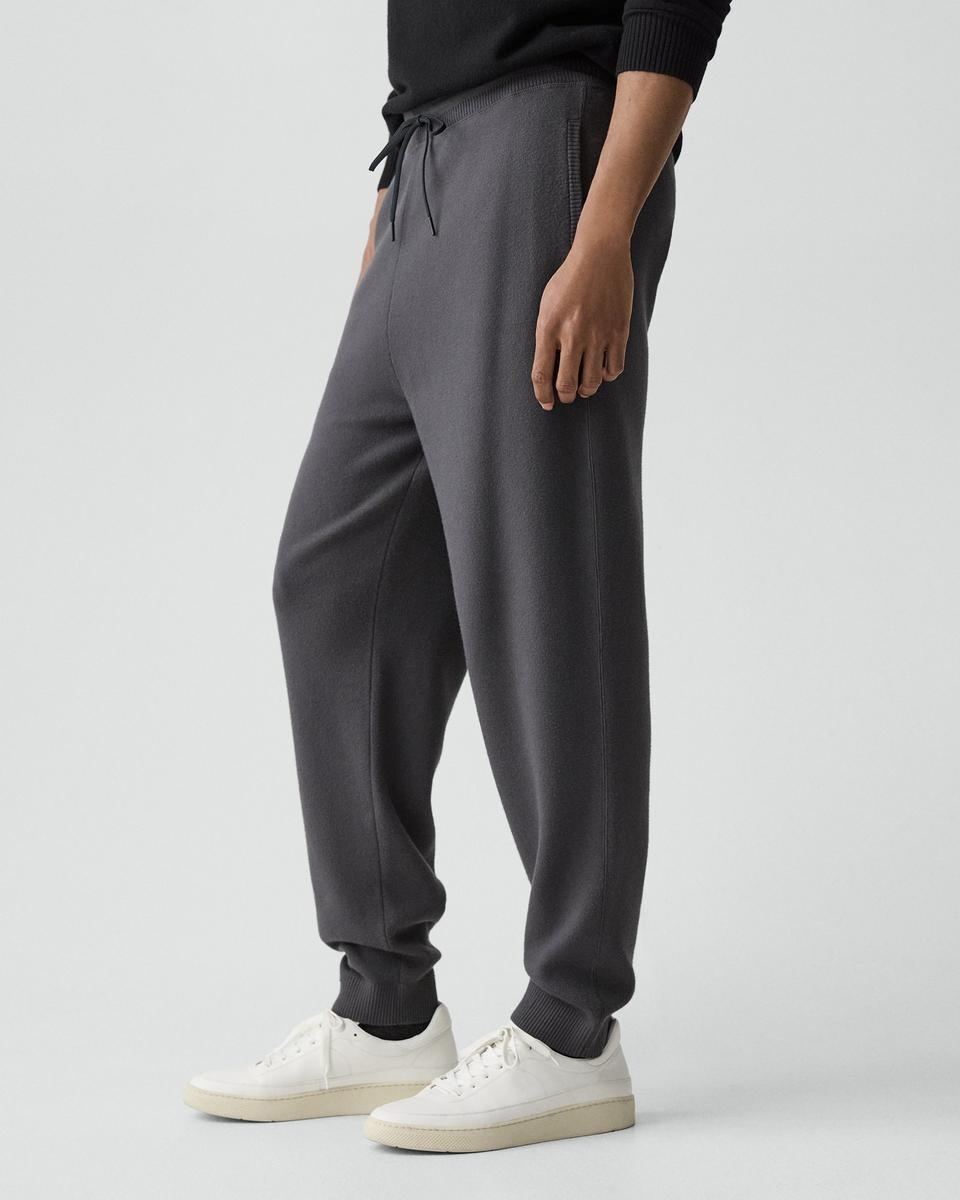 Drawstring Jogger in Wool Bilen