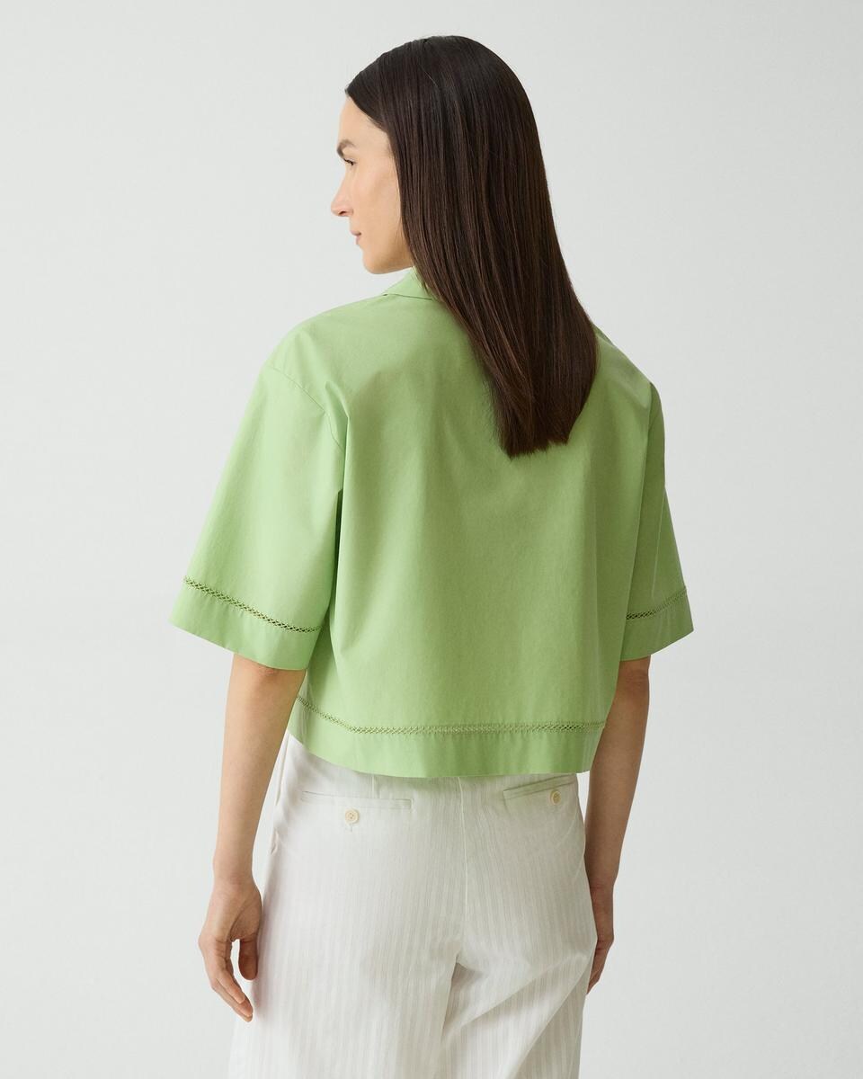 Boxy Camp Shirt in City Poplin