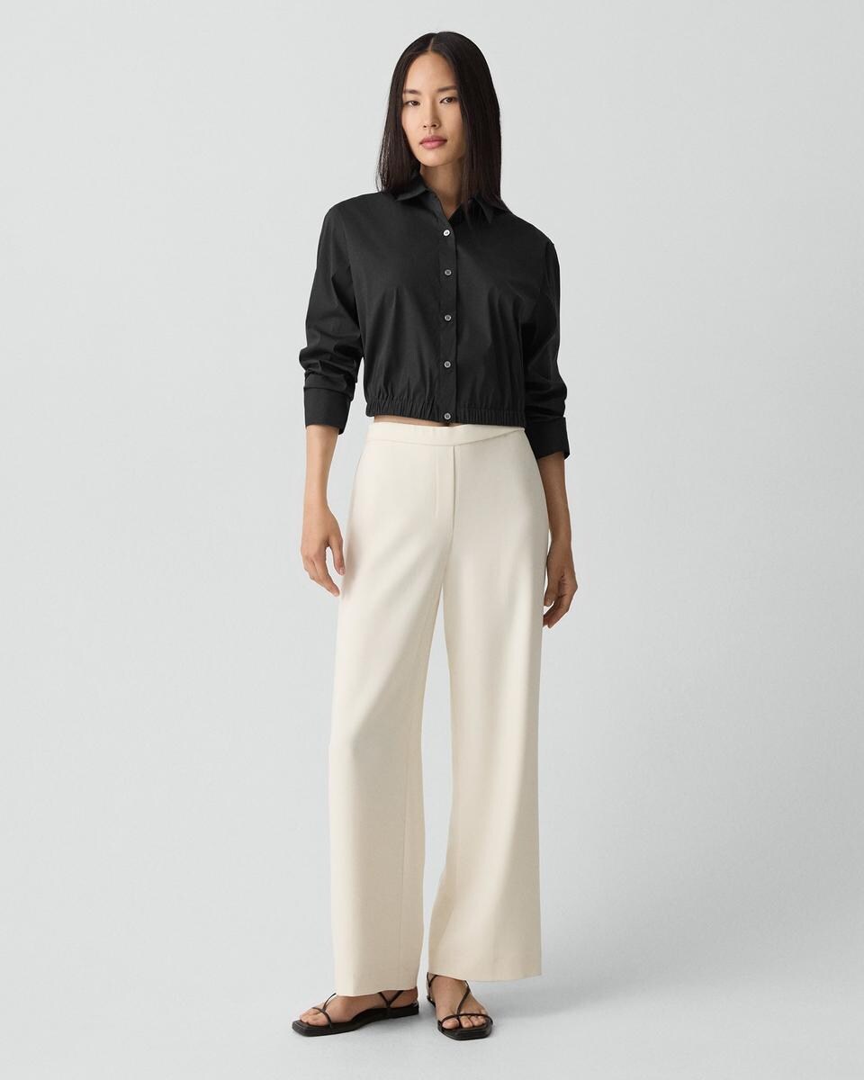 Cropped Shirt in Good Cotton