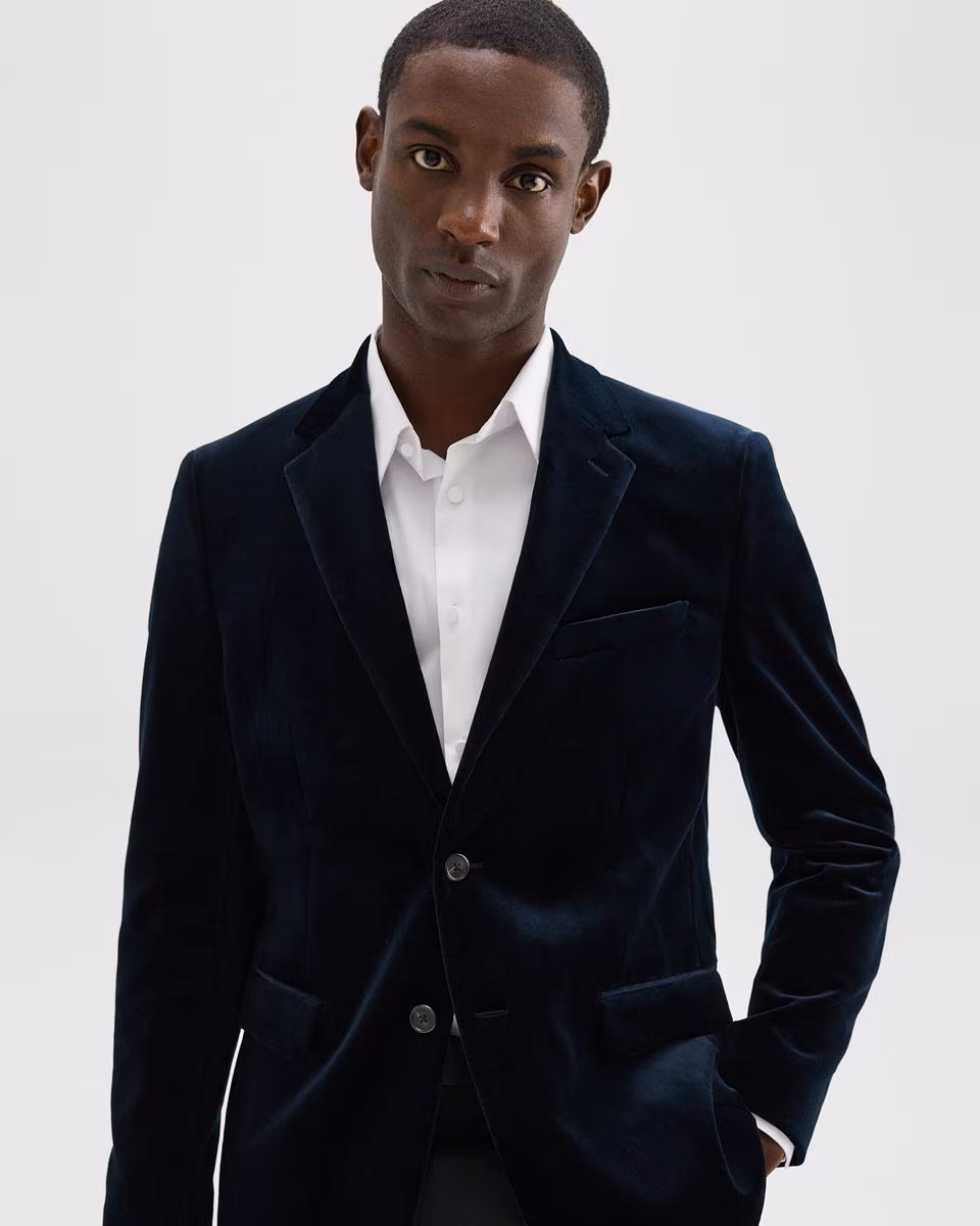 Chambers Blazer in Stretch Velvet