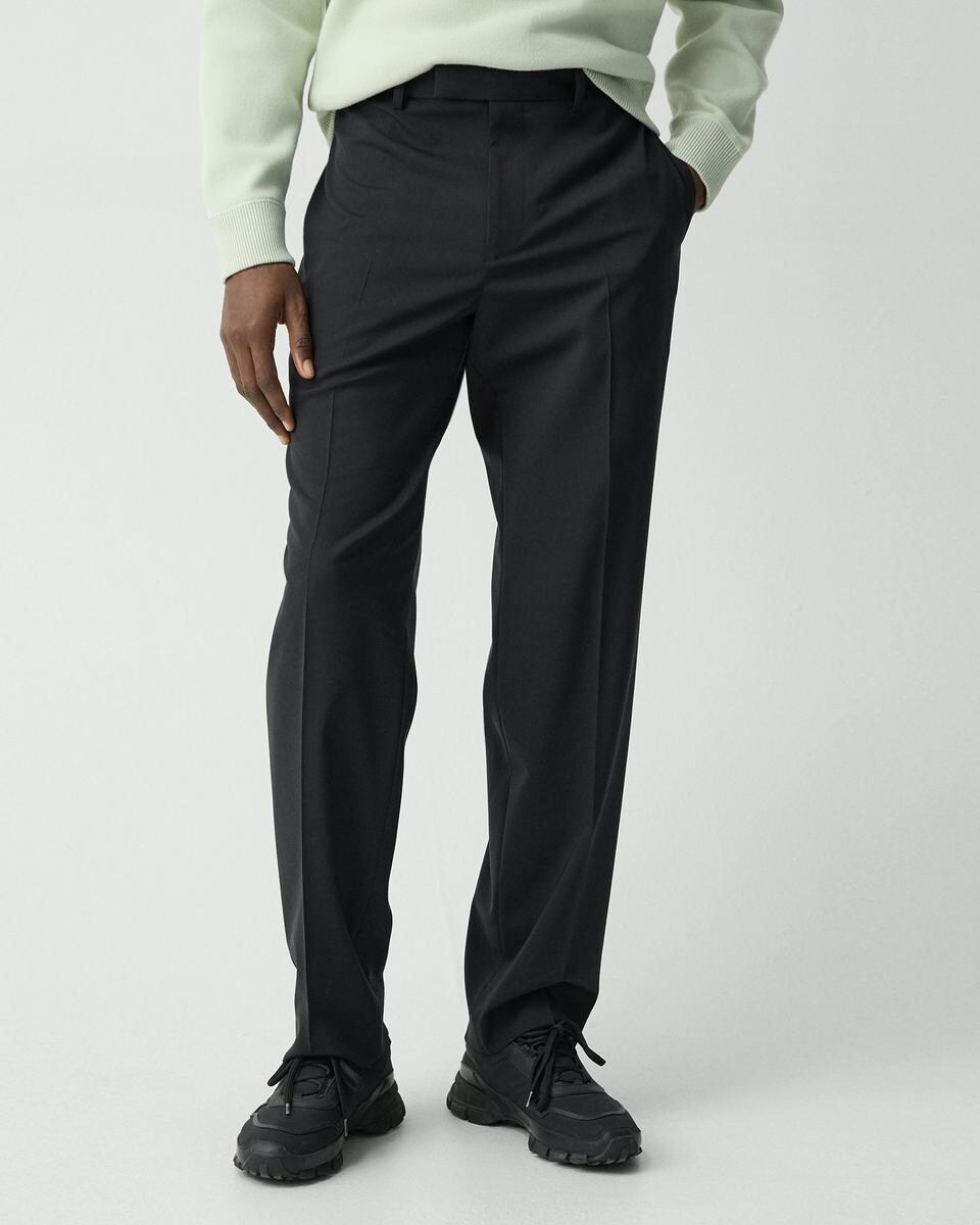 Straight-Leg Pant in Stretch Wool