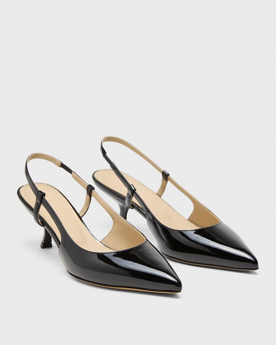 Micro Slingback Pump in Patent Leather