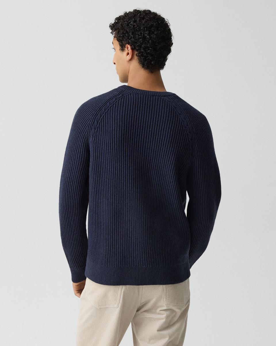 Crewneck Sweater in Wool-Cashmere