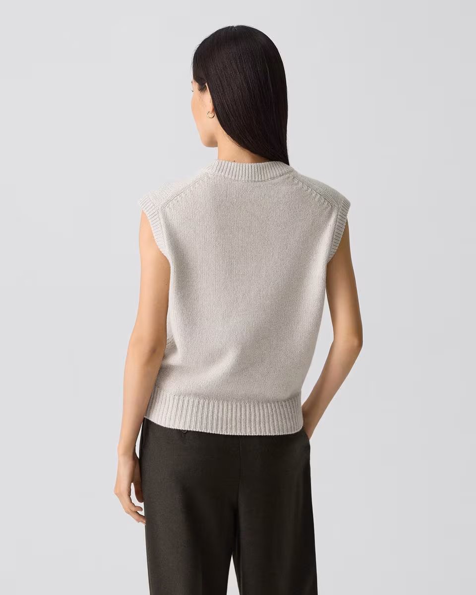 Relaxed Vest in Recycled Cashmere