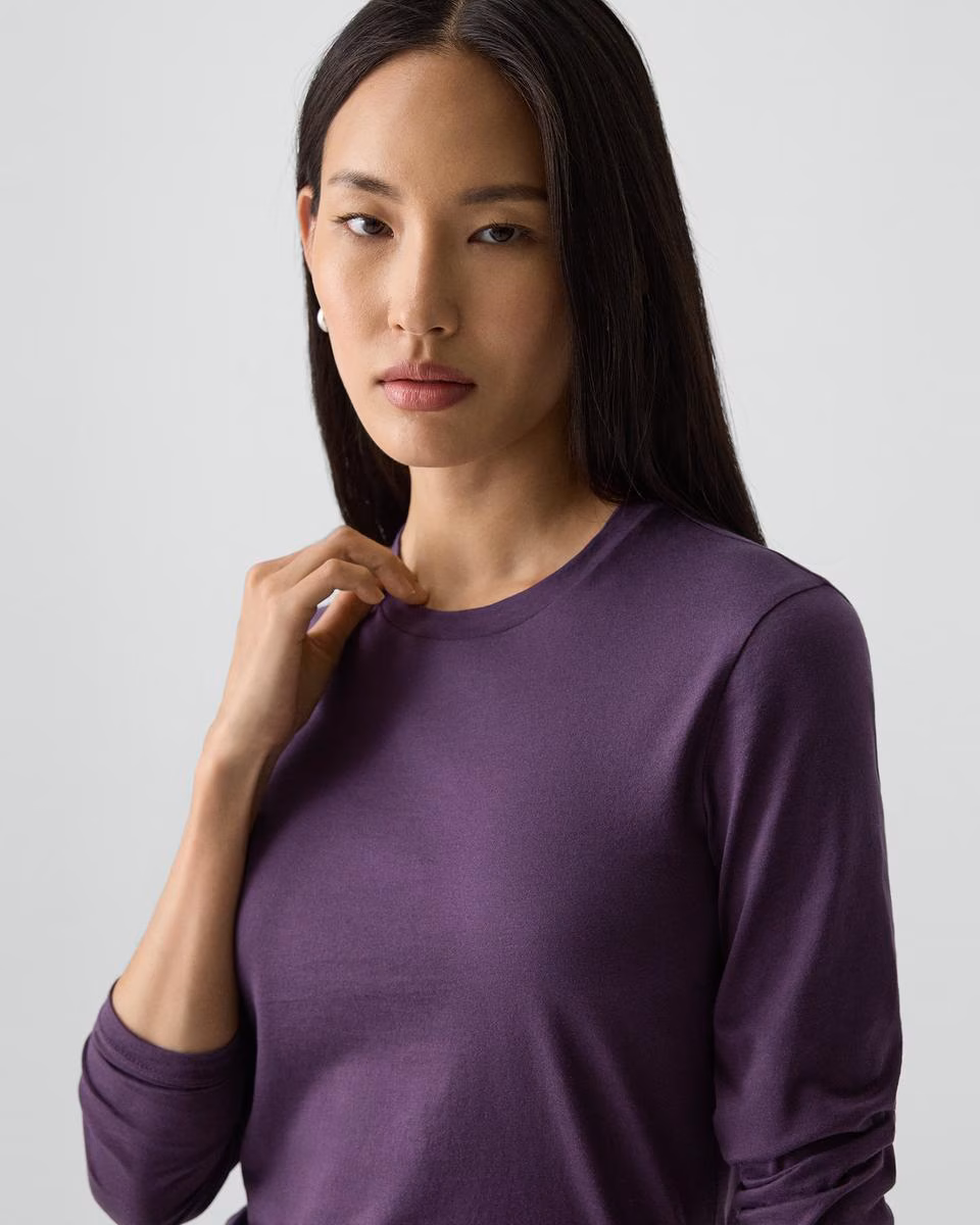 Tiny Long-Sleeve Tee in Organic Cotton