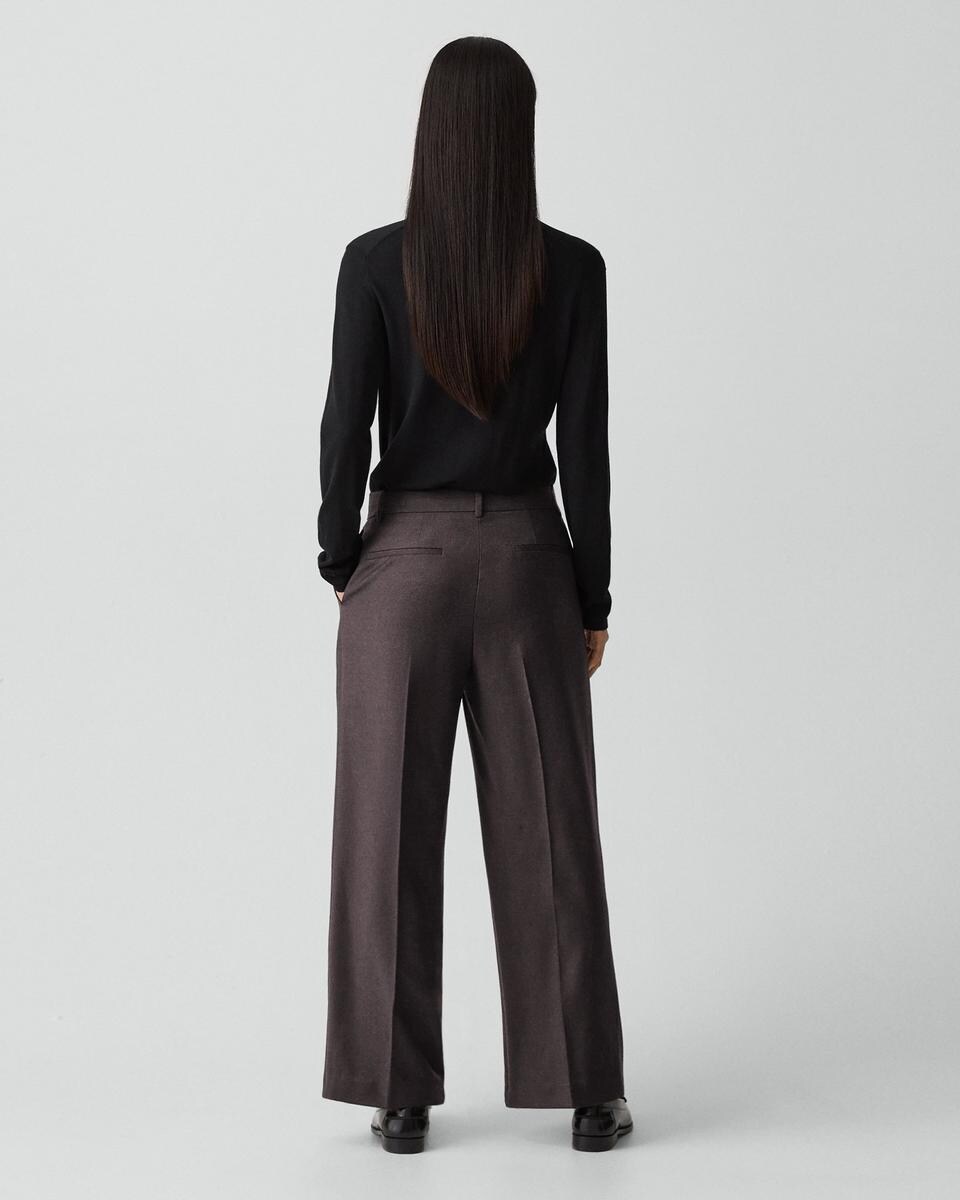 Classic Straight Pant in Sleek Flannel