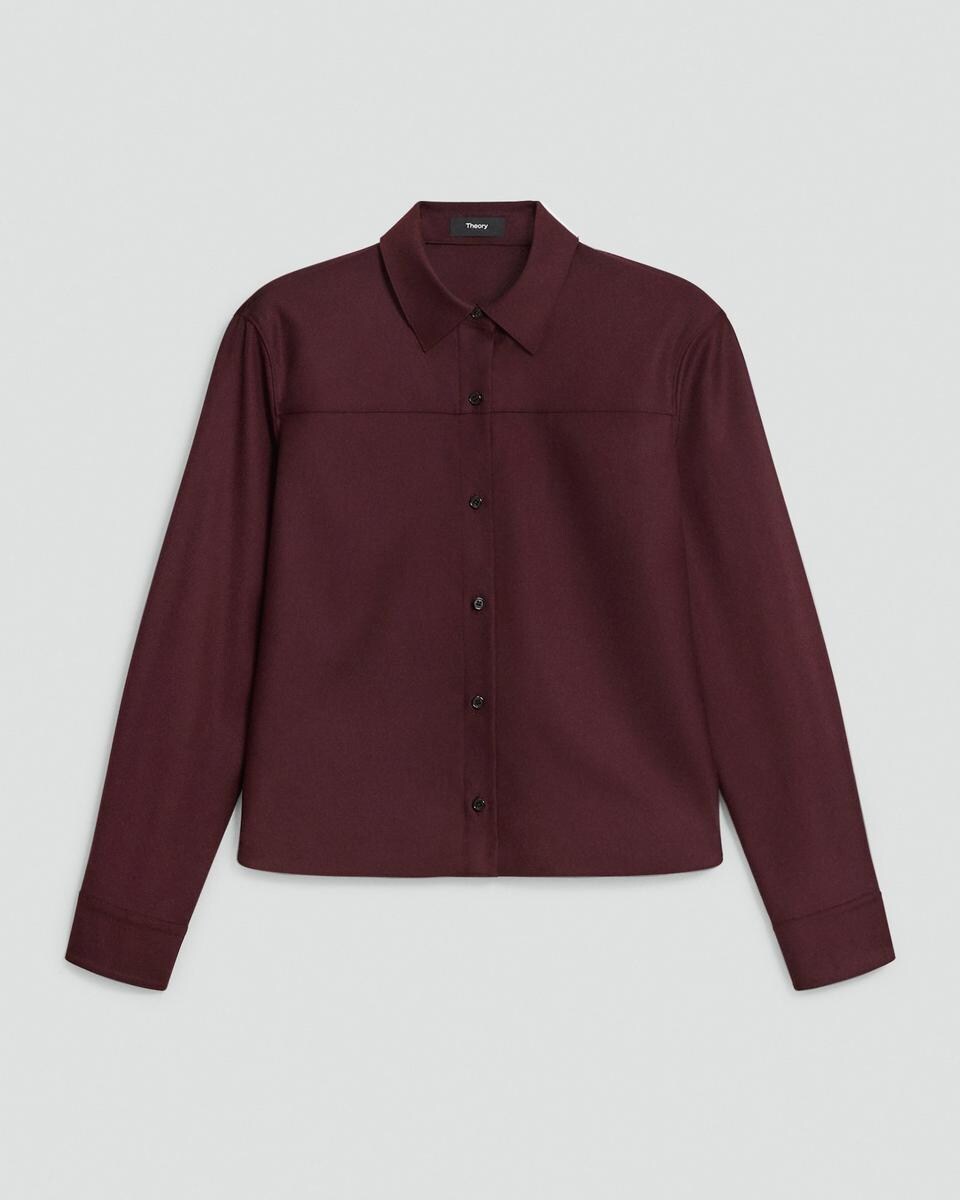 Boxy Shirt in Sleek Flannel