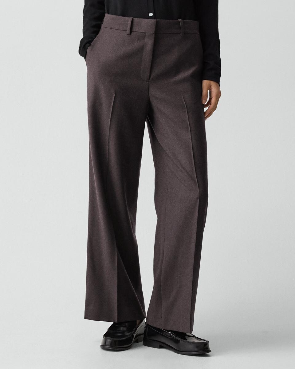 Classic Straight Pant in Sleek Flannel