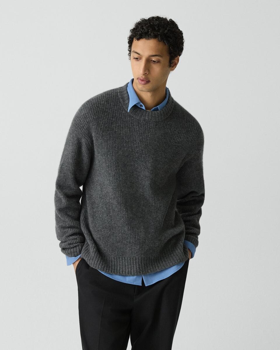 Relaxed Crewneck Sweater in Astor Wool