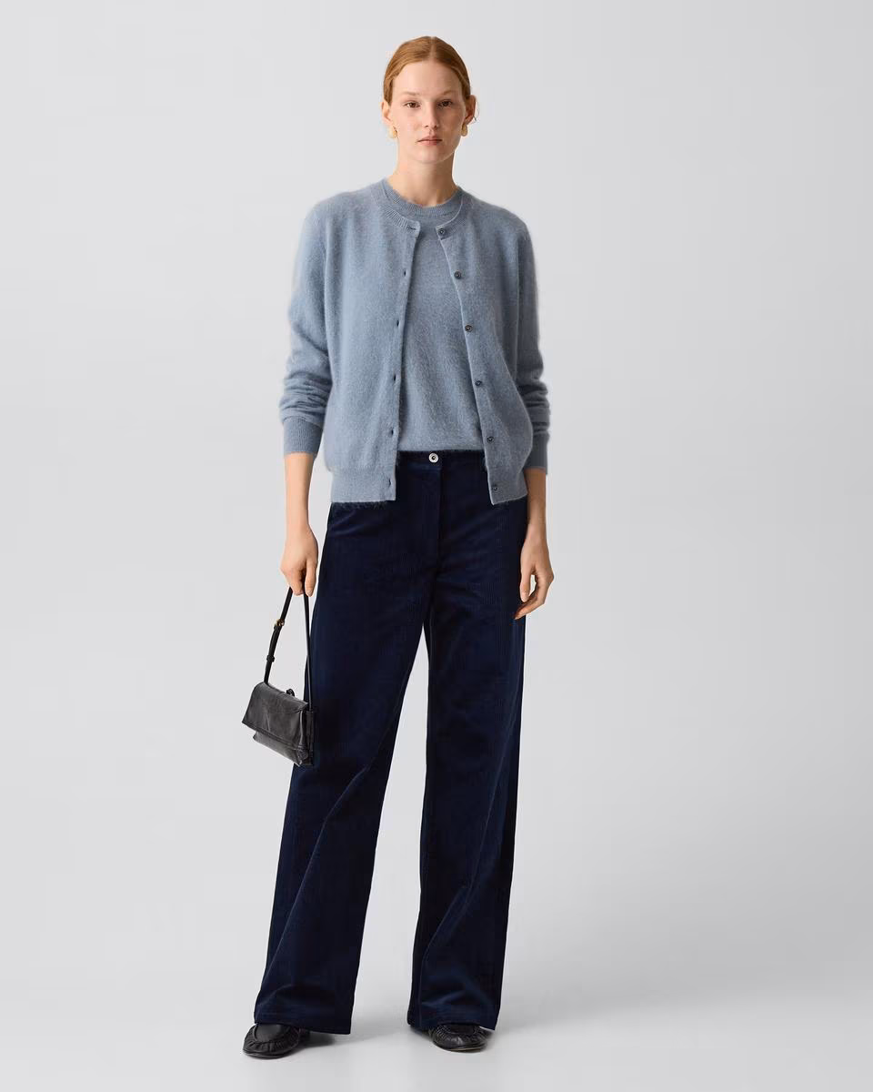 Brushed Cardigan in Airy Cashmere