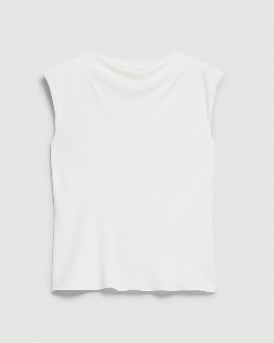 Cowl Neck Top in Silk Georgette