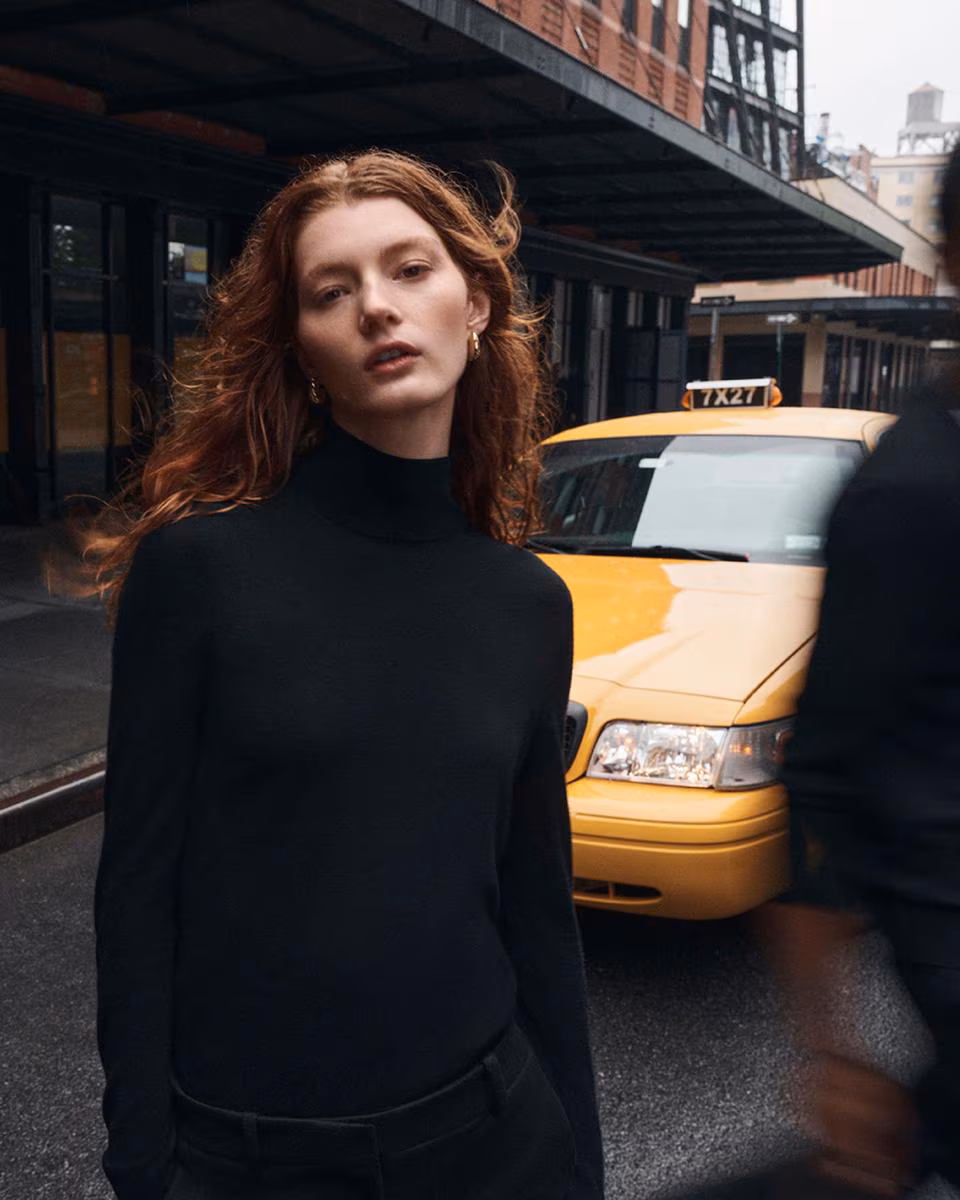 Turtleneck Sweater in Regal Wool