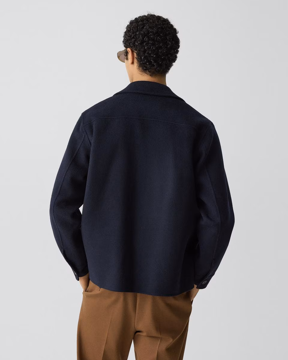 Overshirt in Double-Face Wool-Cashmere