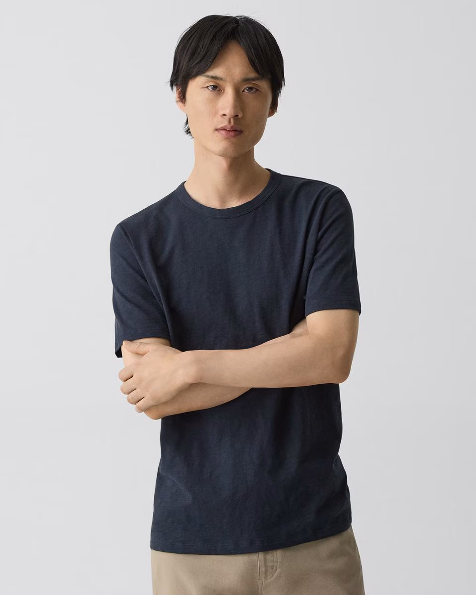 Essential Tee in Cosmos Slub Cotton