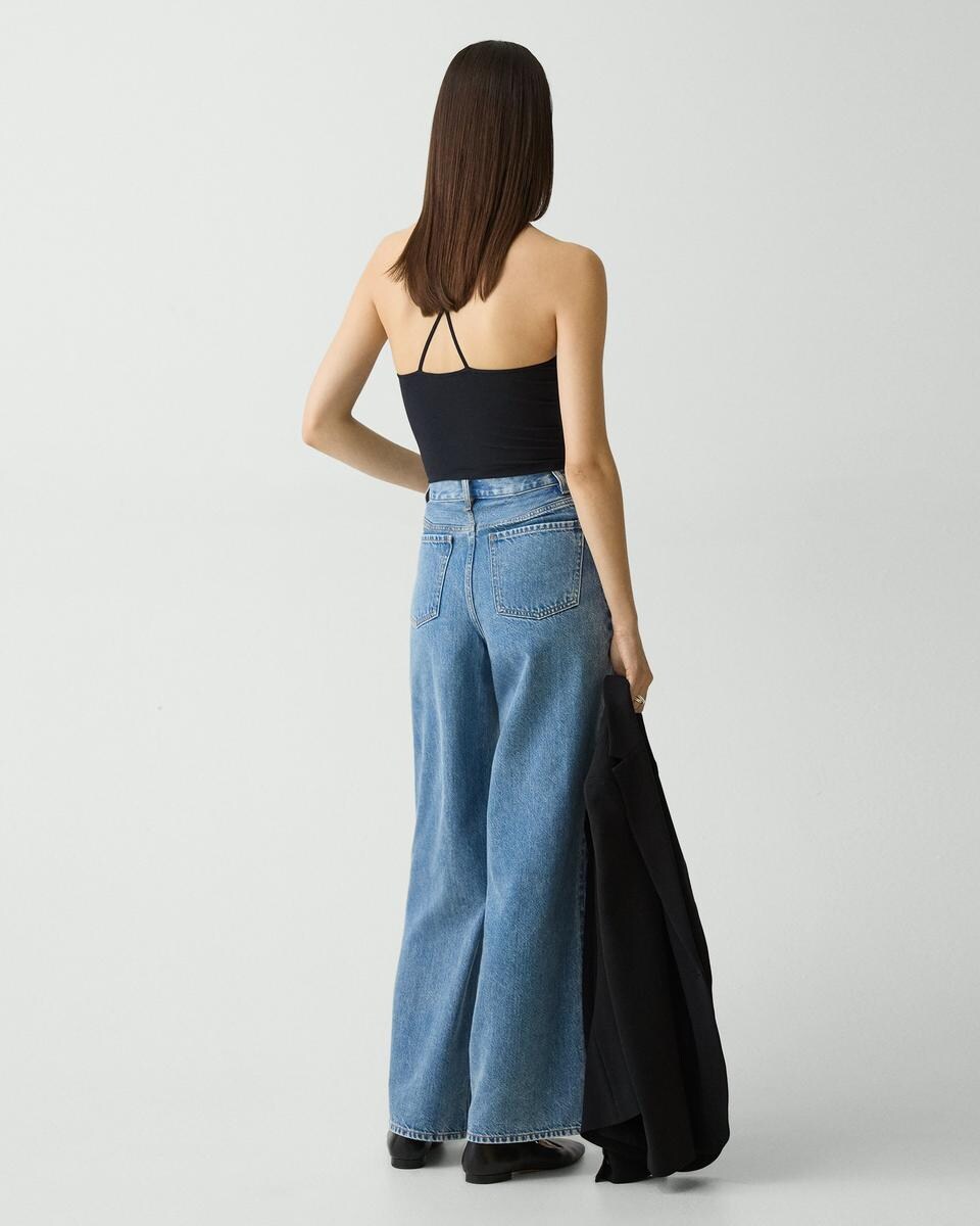 High-Waisted Wide-Leg Pant in Relaxed Denim