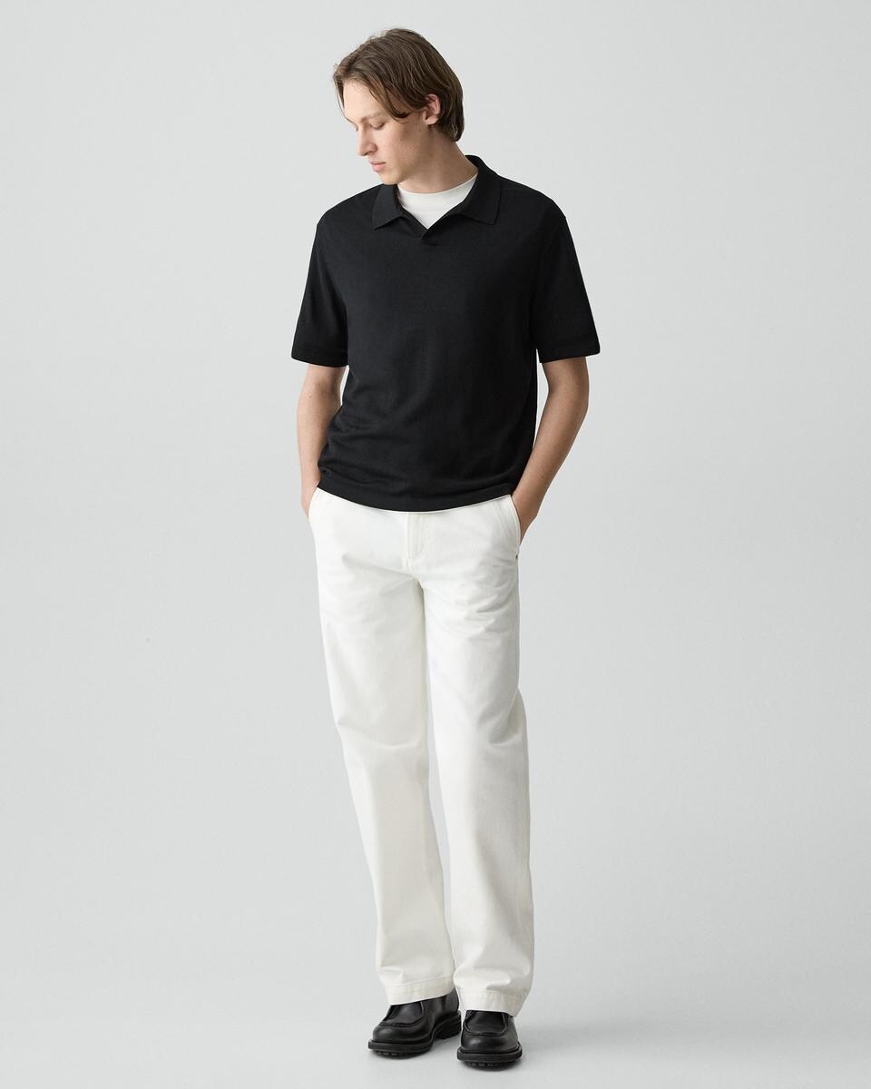 Relaxed Polo Shirt in Regal Wool