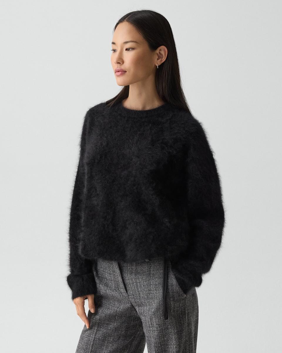 Drawstring Sweatshirt in Airy Cashmere