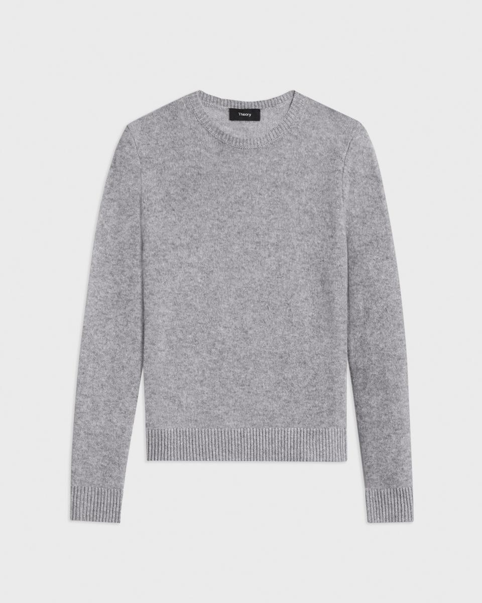 Crewneck Sweater in Feather Cashmere