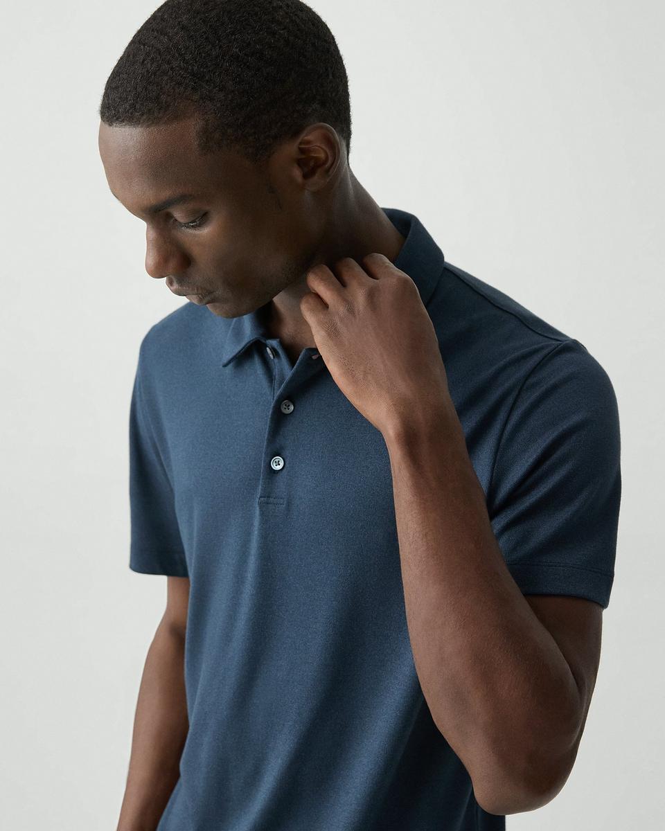 Bron Polo Shirt in Anemone Modal Jersey