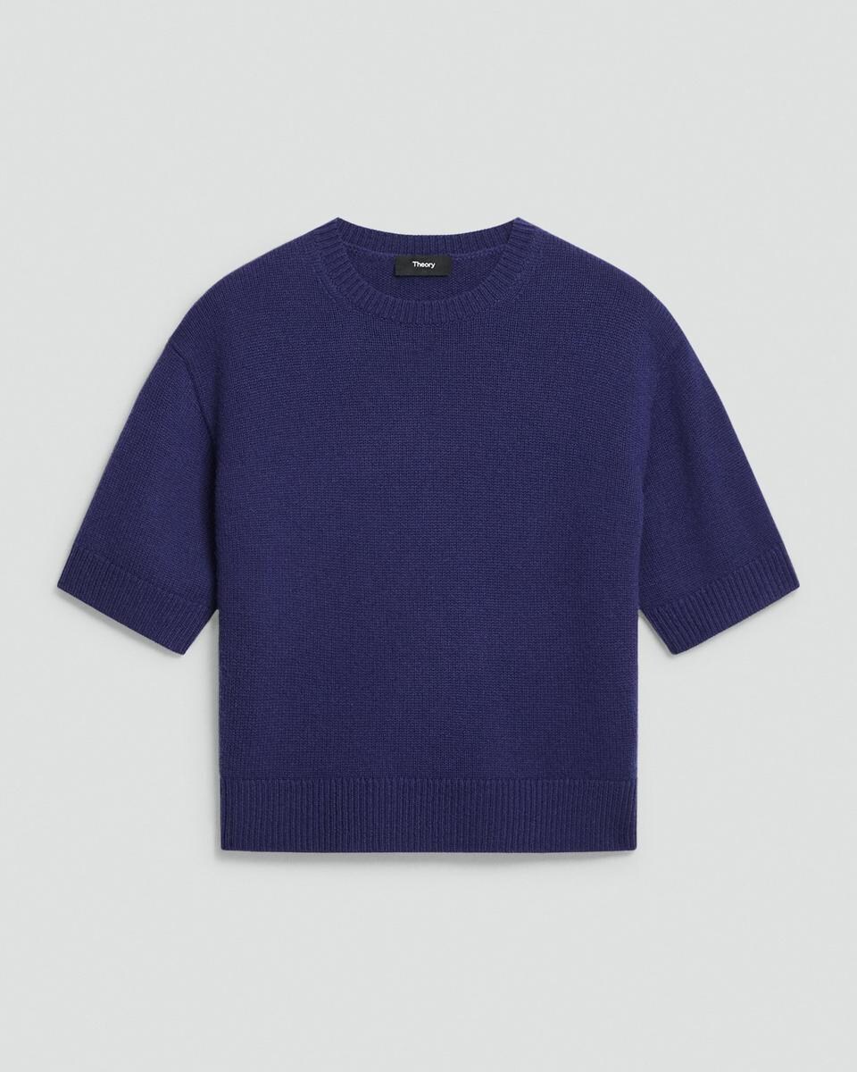 Cropped Tee in Cashmere