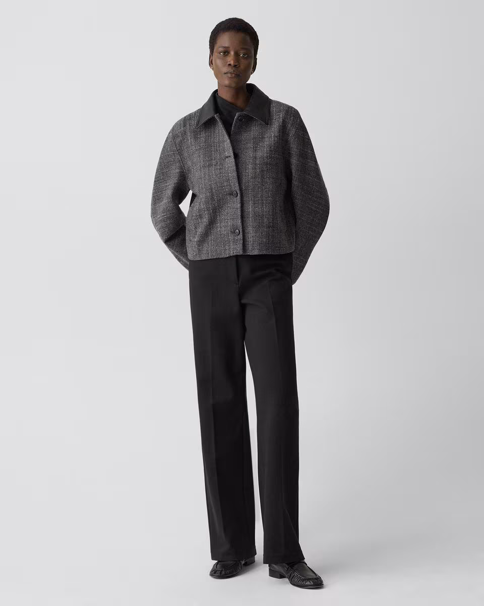Curve Sleeve Jacket in Malfile Wool