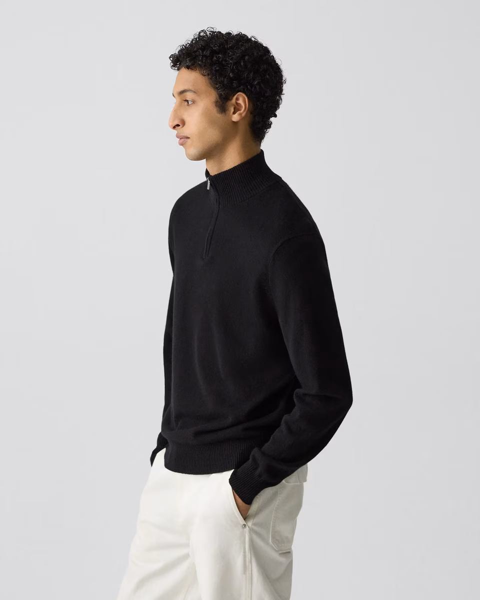 Hilles Quarter-Zip Sweater in Cashmere