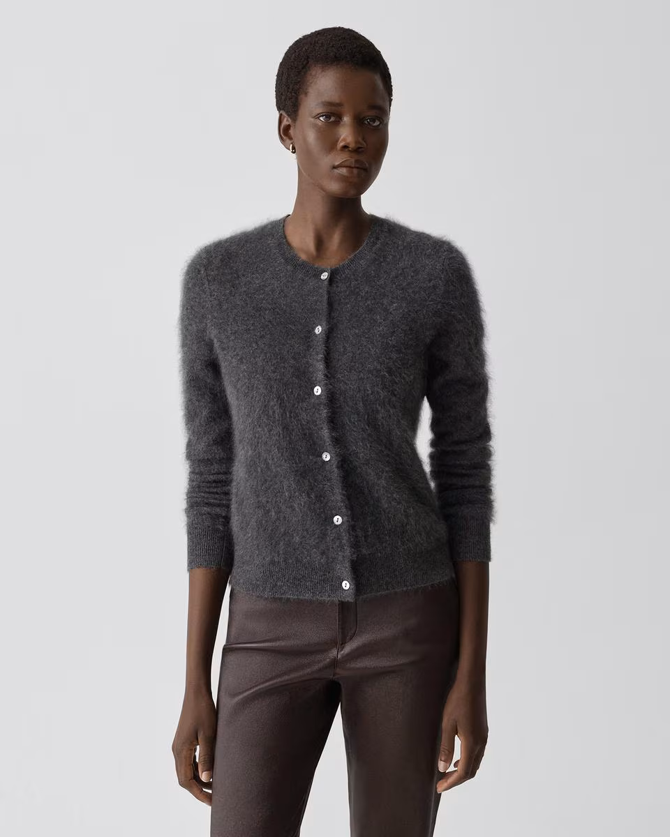 Brushed Cardigan in Airy Cashmere