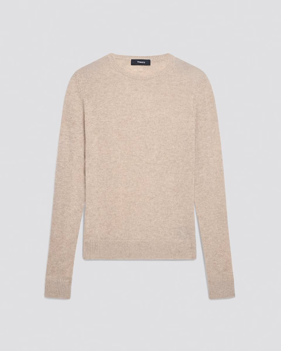 Crewneck Sweater in Feather Cashmere