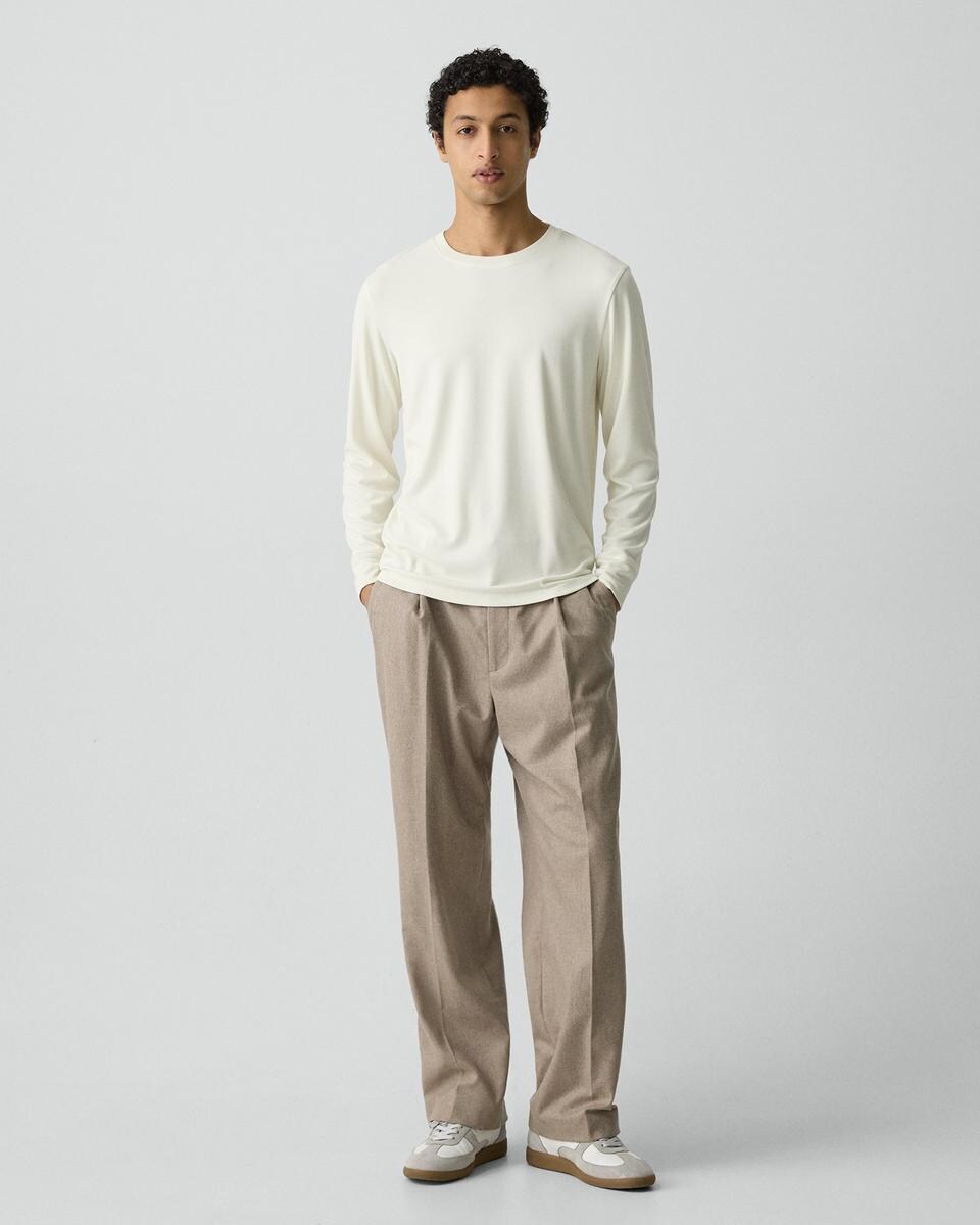 Essential Long-Sleeve Tee in Anemone Modal Jersey