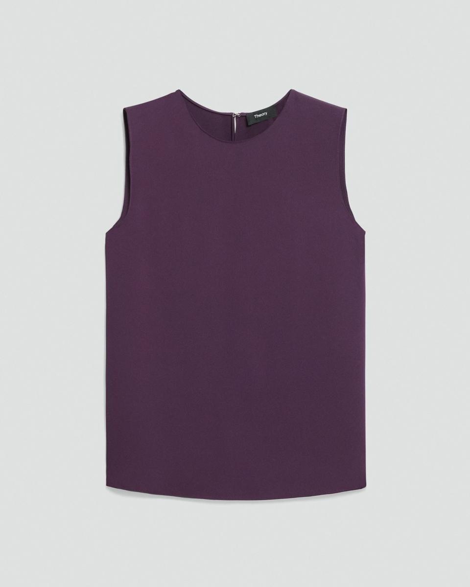 Shell Top in Silk Georgette