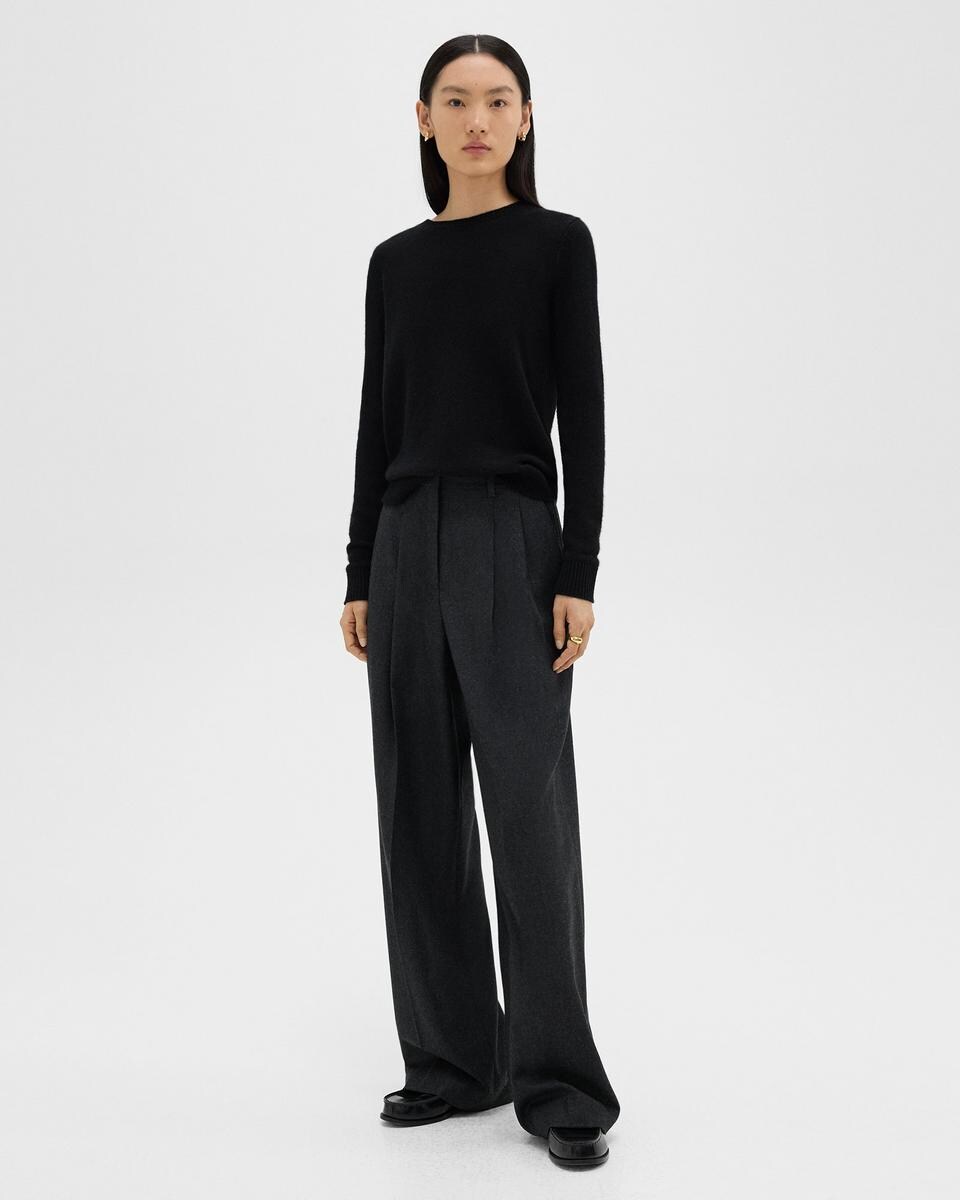 Double Pleat Pant, 29’’ in Sleek Flannel