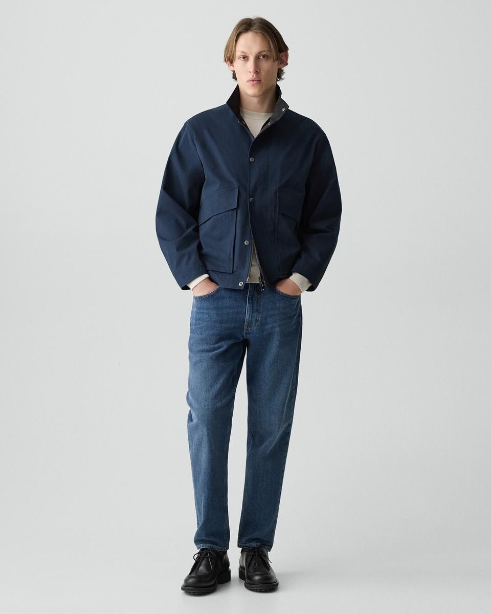 Utility Jacket in Peach Cotton