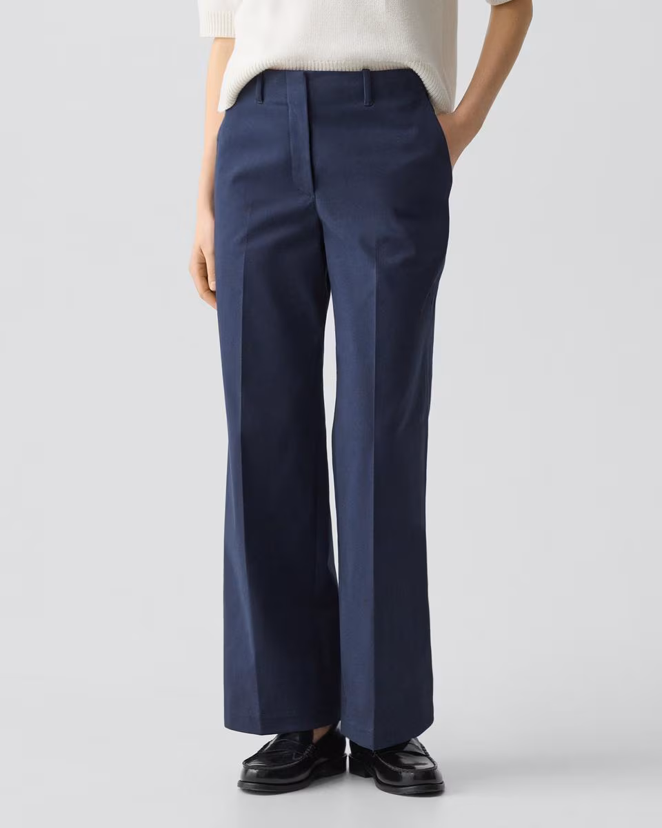 Classic Straight Pant in Brushed Chino