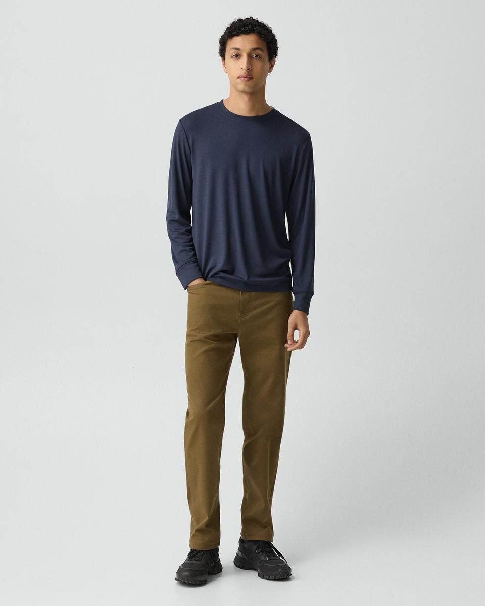 Essential Long-Sleeve Tee in Anemone Modal Jersey