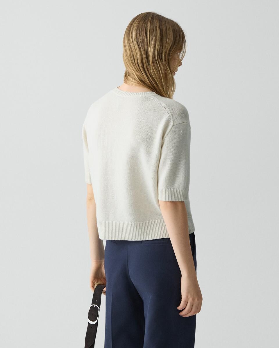 Cropped Tee in Cashmere