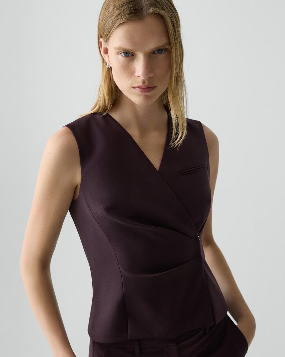 Wrap Vest in Good Wool