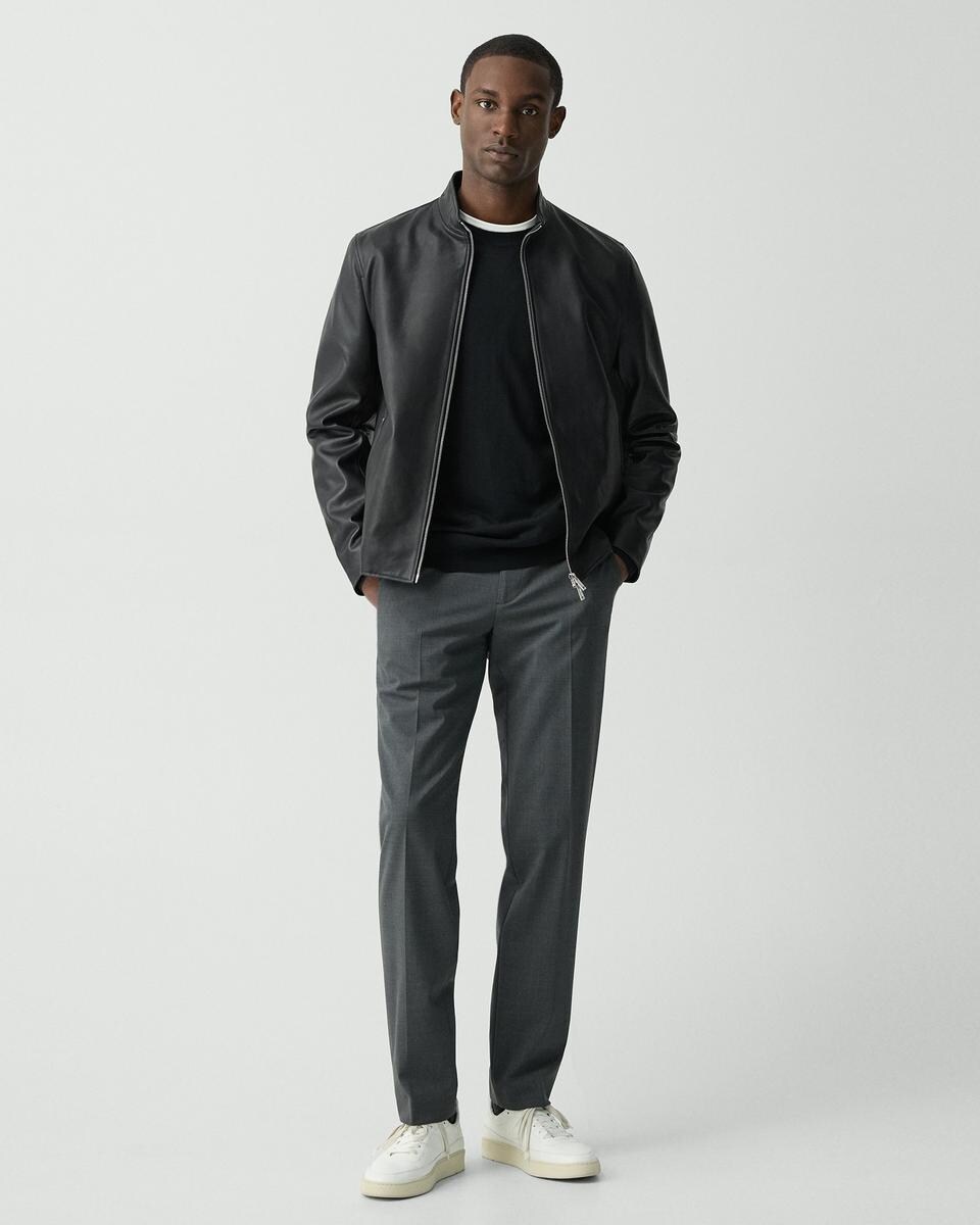 Morvek Zip Jacket in Leather