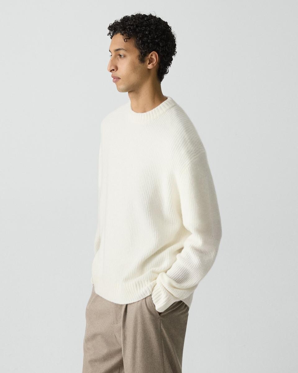 Relaxed Crewneck Sweater in Astor Wool