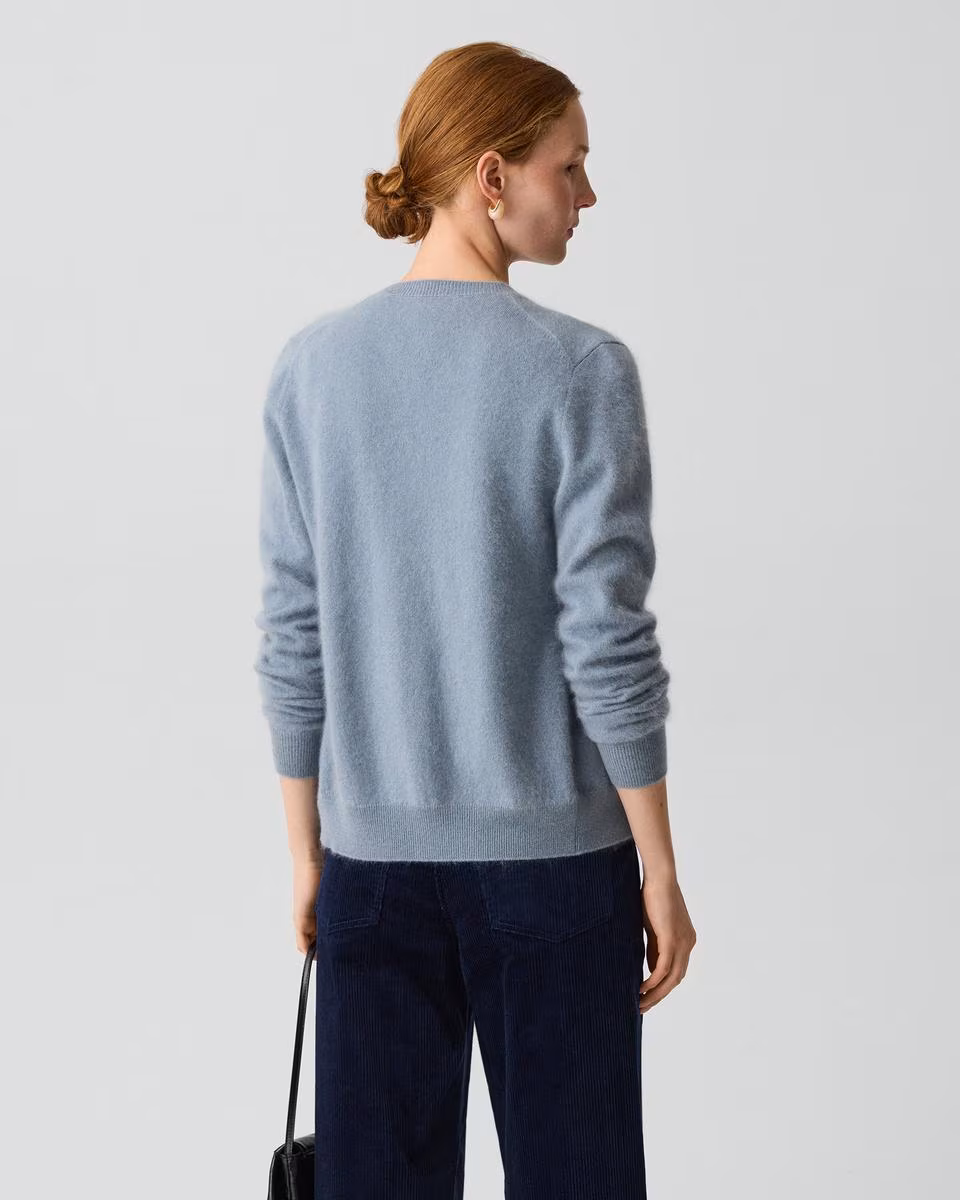 Brushed Cardigan in Airy Cashmere