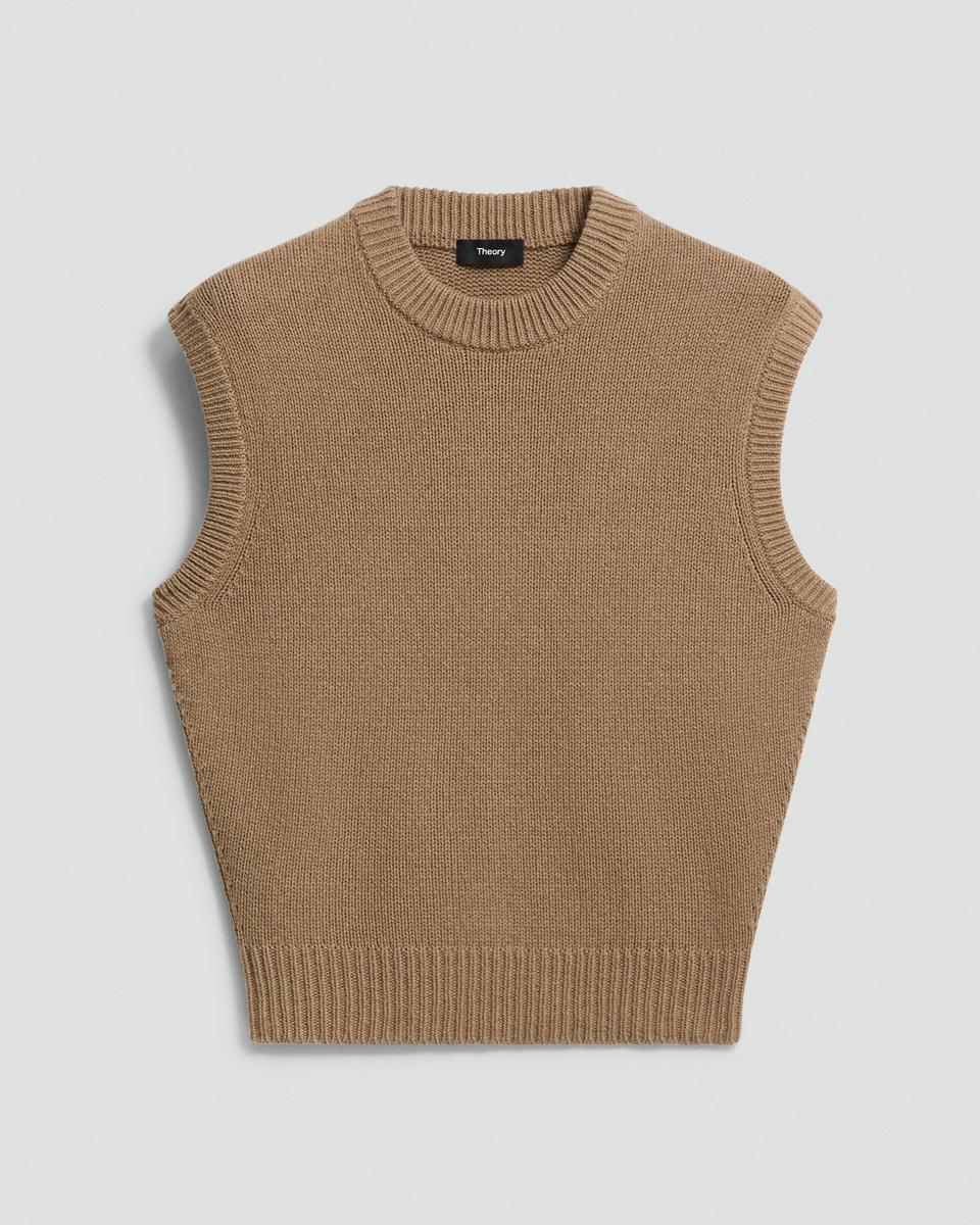Relaxed Vest in Recycled Cashmere