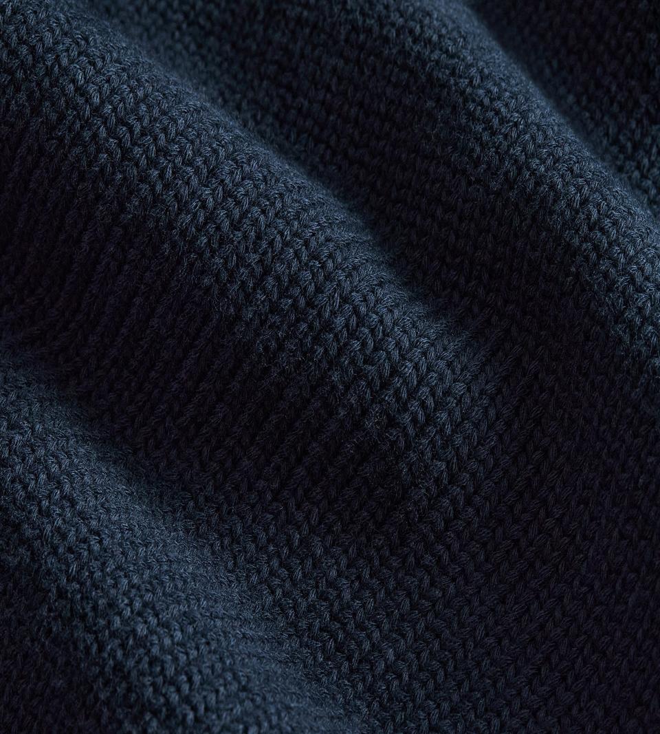 Cable-Knit Cardigan in Rounded Cotton