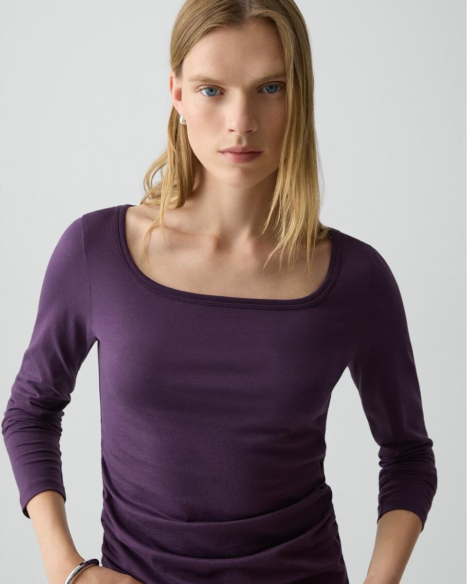 Square Neck Tee in Certified Organic Cotton