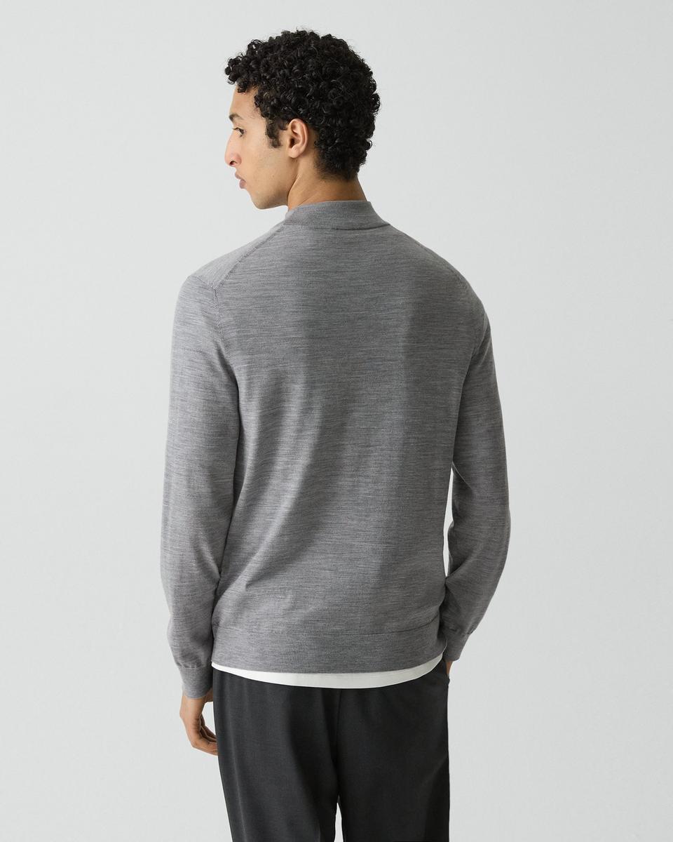 Mock Neck Sweater in Regal Wool